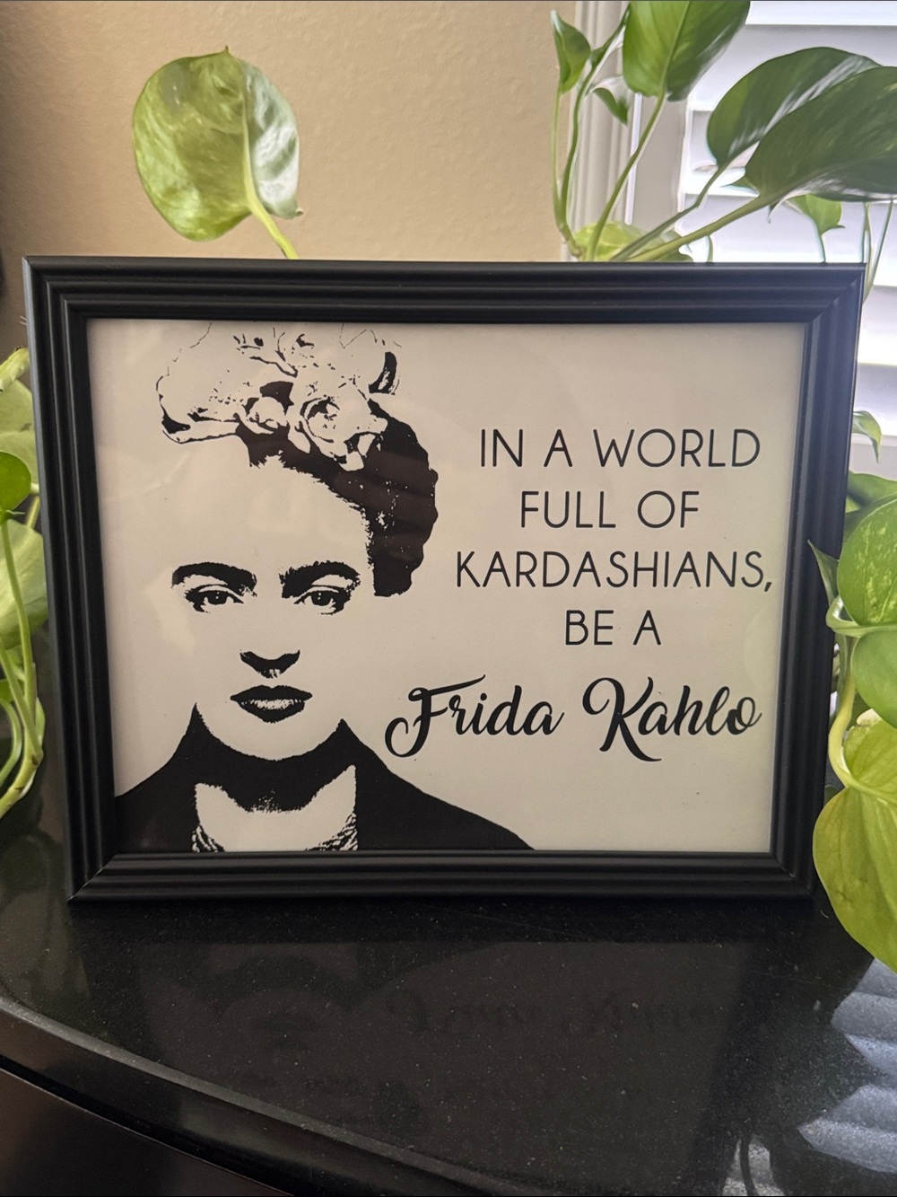 Frida Kahlo Motivational Picture Frame
